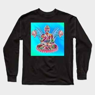 Meditating Buddha Long Sleeve T-Shirt